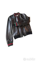 Giaccia giubbotto di pelle gucci uomo