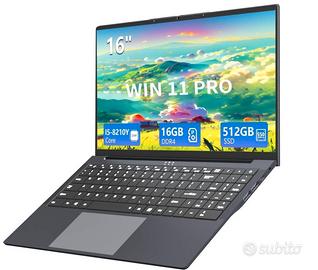 PC Core i5 16GB RAM 512GB Tastiera retroilluminata