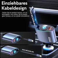 CARICA BATTERIA AUTO RETRATTILE IPHONE e USBC