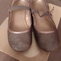 Ballerine bimba grigie con brillantini nr. 33.