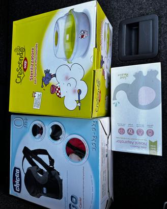 Sterilizzatore,marsupio ,aspiratore nasale