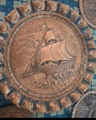 Soprammobili decorazioni quadri rame