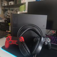 PlayStation 4 + 2 controller + cuffia + gioco a sc