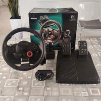 Logitech g25 Volante completo di pedaliera 
