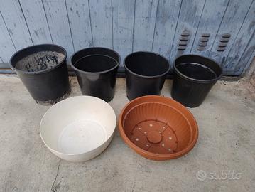 2 Vasi ciotola bassi e 4 alti