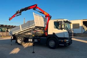 Scania P280 gru + ribaltabile