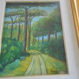 Quadro tempera su legno cm. 24x29,6 con cornice