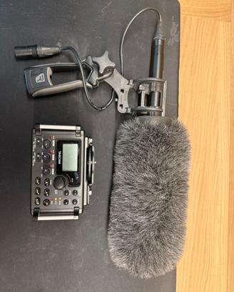 Kit audio Tascam, Sennheiser e Rycote