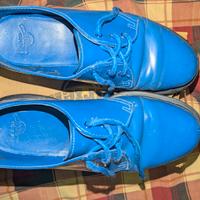 Dr Martens Oxford 1421 in pelle Smooth blu 