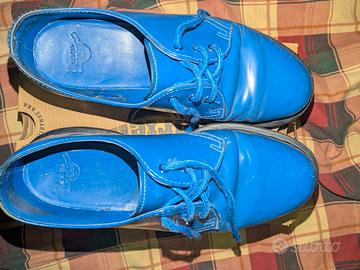 Dr Martens Oxford 1421 in pelle Smooth blu 