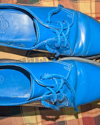 Dr Martens Oxford 1421 in pelle Smooth blu 