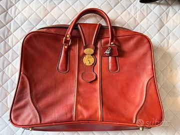 Valigia vintage in pelle