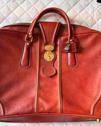 Valigia vintage in pelle
