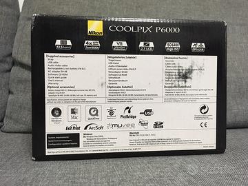 nikon coolpix P-6000 bridge camera gps Nuova
