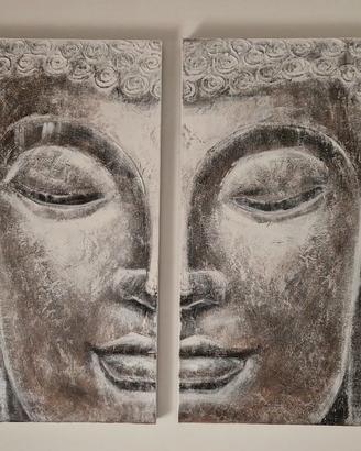 Quadro doppio Buddha