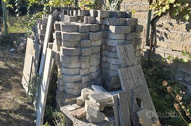 grigliati erbosi in calcestruzzo 