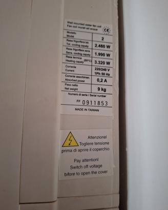 Fan coil aria acqua seminuovi