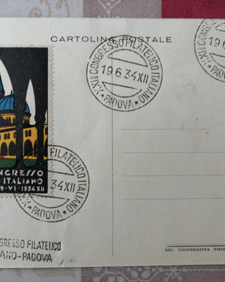 Congresso filatelico 1933 e 1934
