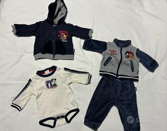 Tuta neonato Disney + felpa