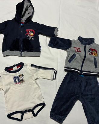 Tuta neonato Disney + felpa
