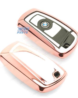 CUSTODIA CALOTTA CHIAVE BMW QUADRATA IN ORO ROSA