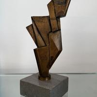 Bronzo brutalista Fulvio Ligi. Firmato
