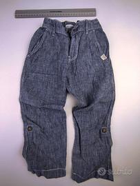 2) set pantaloni lino / cotone + 2 canotte – 3/4 Y