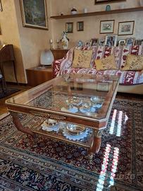 Tavolino decorato legno