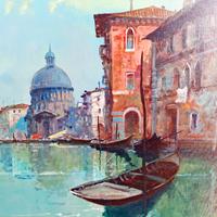 Dipinto ad olio di Venezia