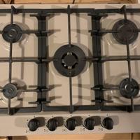Piano cottura a gas 5 fuochi