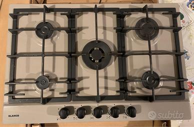 Piano cottura a gas 5 fuochi