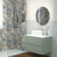 Mobile Bagno con Lavabo da appoggio e Specchio