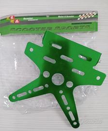 Porta targa pieghevole moto