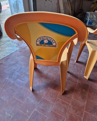 set sedie da esterno