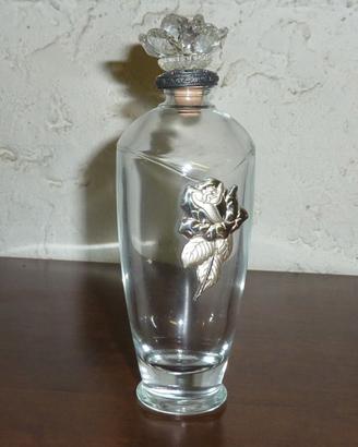 boccettino profumo cristallo con fregi floreali ar