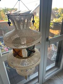 Paralume macramè da appendere