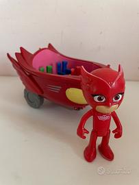 PJ Masks Superpigiamini Gufetta con veicolo