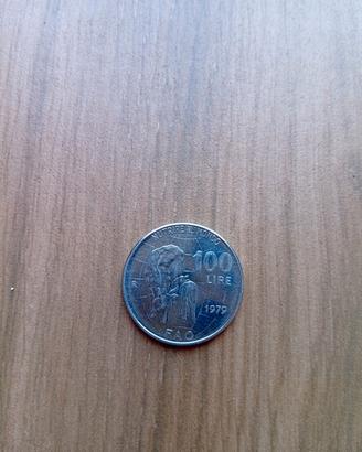 Francobollo 100 lire del 1979