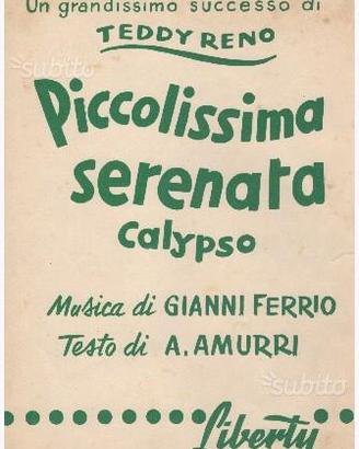 Spartito di Teddy Reno - Piccolissima serenata