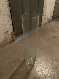 Vaso in vetro tondo h 46 cm