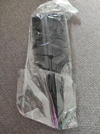 Pettini parrucca cosplay wig plastica neri spazzol