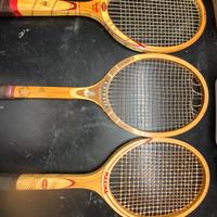 Racchette da tennis vintage in legno