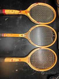 Racchette da tennis vintage in legno