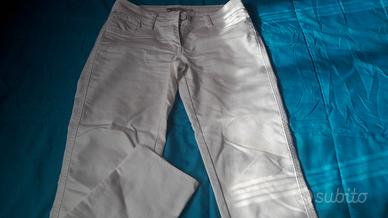 Jeans bianco Piazza Italia Tg 42 - 2
