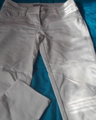 Jeans bianco Piazza Italia Tg 42 - 2
