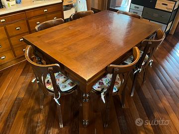 Tavolo Allungabile Centro Veneto del Mobile+ sedie