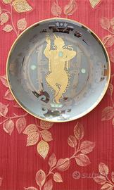 Piatto orificeria su porcellana Morbelli