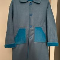 Cappotto azzurro double face
