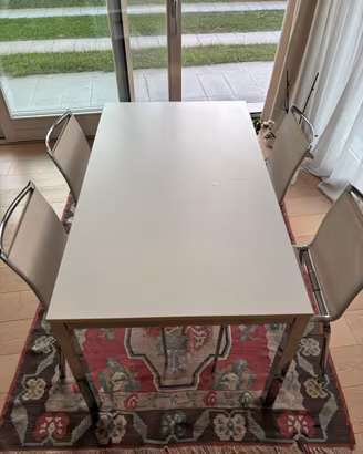 Tavolo allungabile Bontempi + 4 sedie coordinate