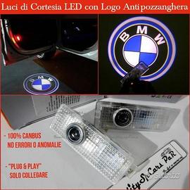 2 PROIETTORI LED LOGO BMW Luci Cortesia Sottoporta